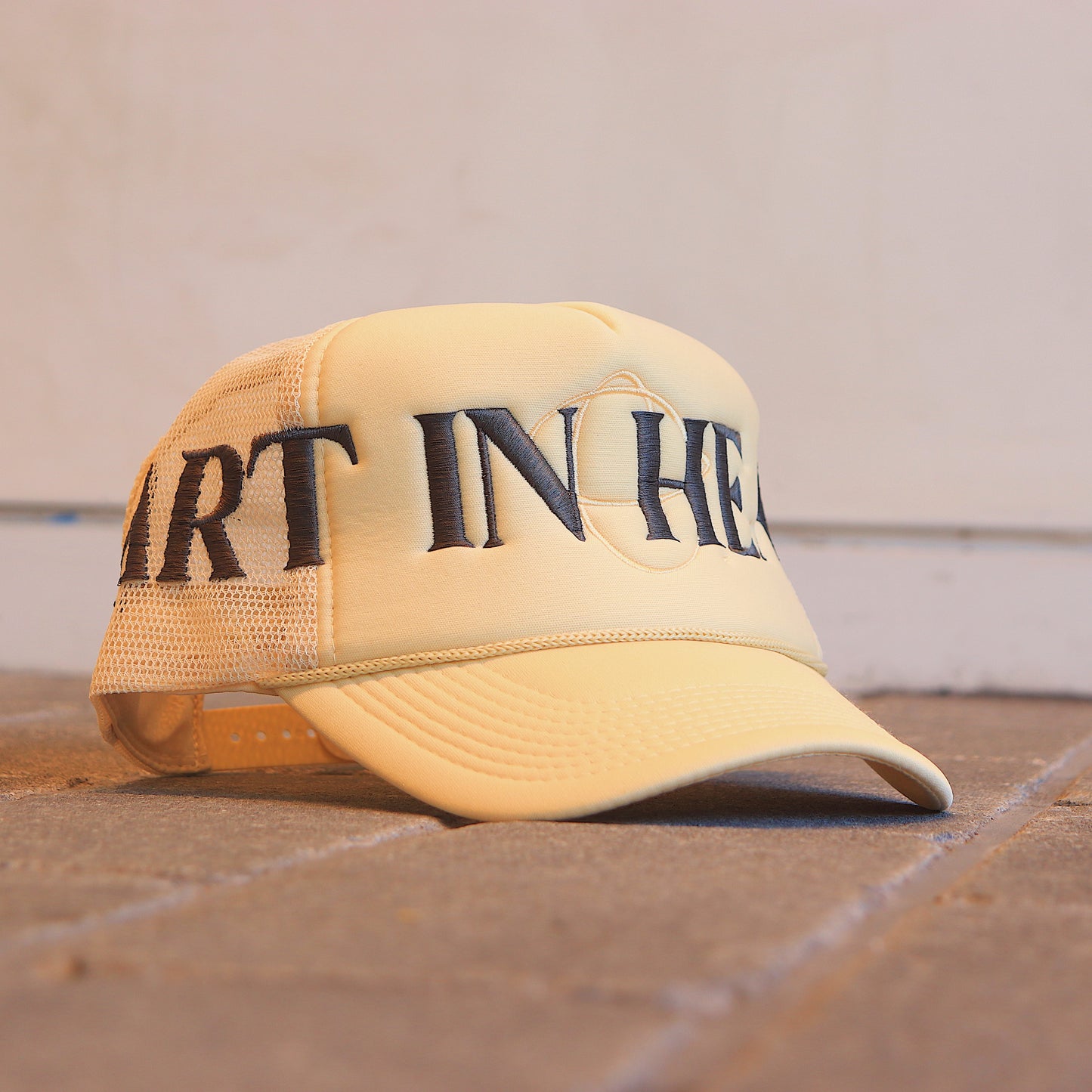 Cream-Military Gray Trucker